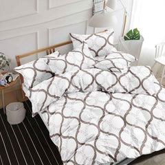 Lenjerie de Pat din Bumbac Satinat – 4 Piese pentru Confort si Eleganta in Dormitor | 0028-TL