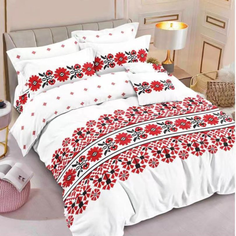 Lenjerie de Pat Bumbac Finet 6 Piese – Confort Premium și Design Modern | COD 0048-SI