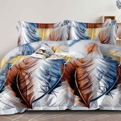 Lenjerie de Pat din Bumbac Satinat – 4 Piese pentru Confort si Eleganta in Dormitor | 0003-TL