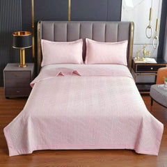 Cuvertura de Pat din Matase – Set Elegant de 3 Piese | Rasfat si Stil in Dormitorul Tau | COD 0093-TL