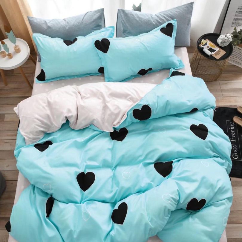 Lenjerie de Pat Bumbac Finet 6 Piese – Confort Premium și Design Modern | COD 0021-SI