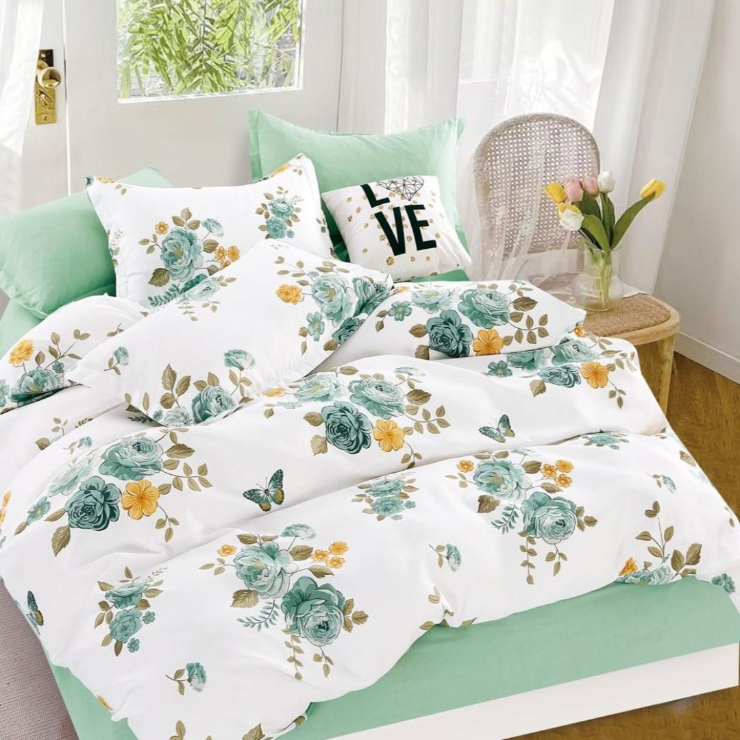 Lenjerie de Pat din Bumbac Finet – 6 Piese | Confort si Caldura Pentru Nopti Linistite | COD 0069-TL