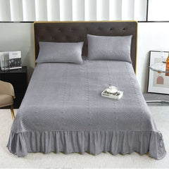 Cuvertura de Pat din Catifea – Set 3 Piese | Eleganta si Rasfat la Superlativ | COD 0113-TL