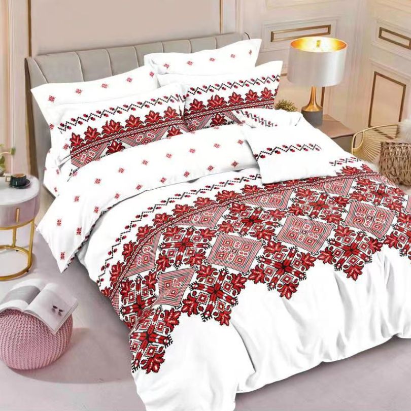 Lenjerie de Pat Bumbac Finet 6 Piese – Confort Premium și Design Modern | COD 0049-SI