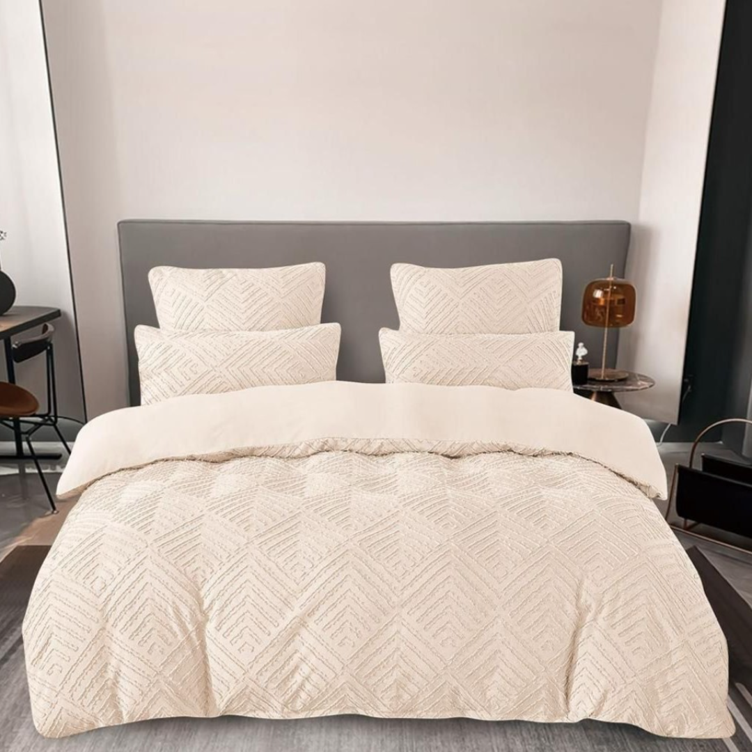 Lenjerie de Pat Jacquard – Set 6 Piese | Eleganta, Rafinament si Confort Premium | COD 0094-V