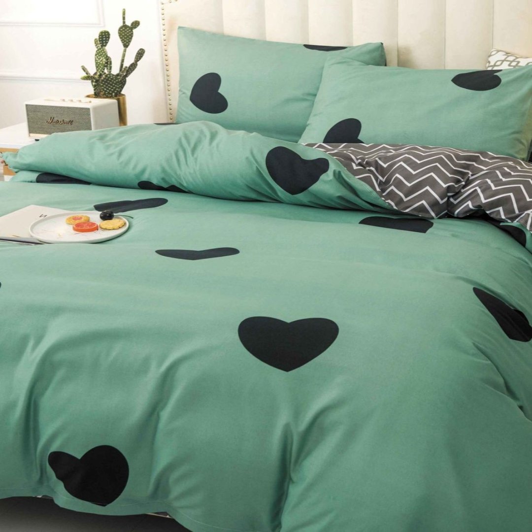 Lenjerie de Pat din Bumbac Satinat – 4 Piese pentru Confort si Eleganta in Dormitor | 0004-TL