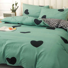 Lenjerie de Pat din Bumbac Satinat – 4 Piese pentru Confort si Eleganta in Dormitor | 0004-TL