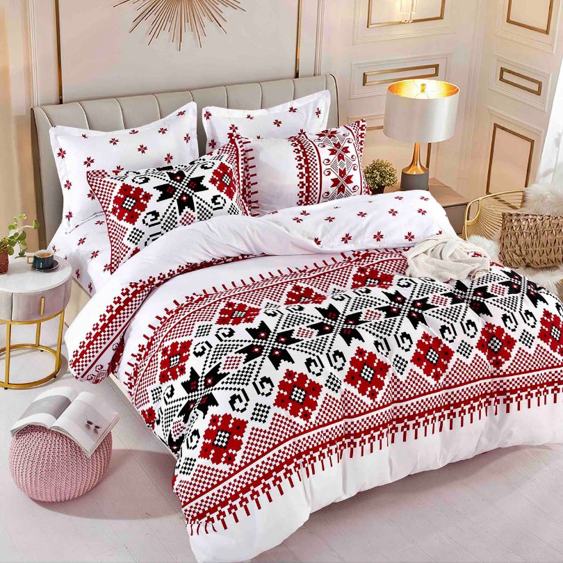 Lenjerie de Pat Finet 6 Piese cu Elastic – Confort si Eleganta pentru Somnul Tau | COD 0674-J