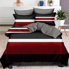 Lenjerie de Pat Bumbac Finet 6 Piese – Confort Premium și Design Modern | COD 0011-SI