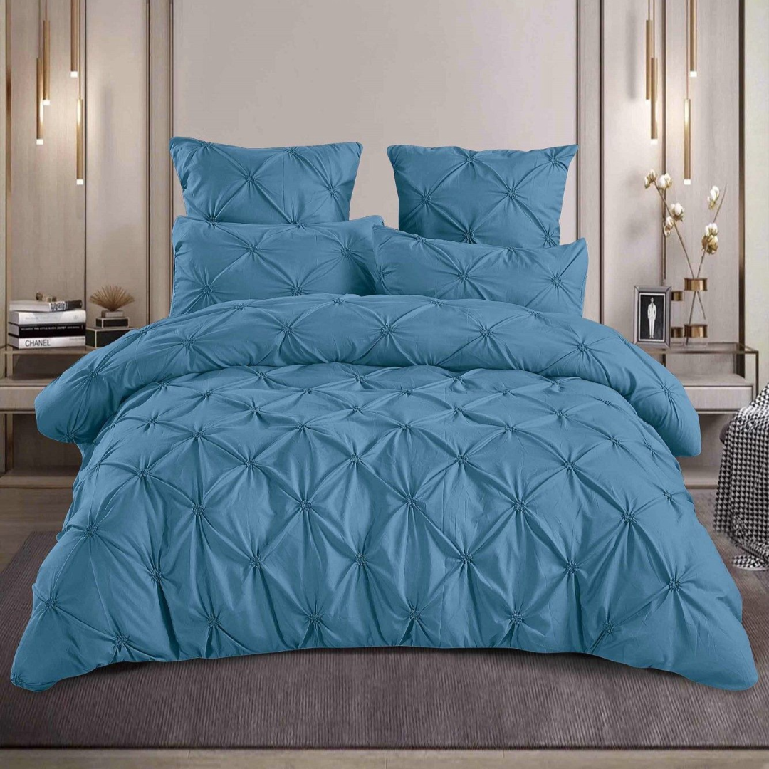Lenjerie de Pat Bumbac Finet Deluxe – Set 6 Piese | Calitate Superioara pentru Somn Odihnitor | COD 0074-V