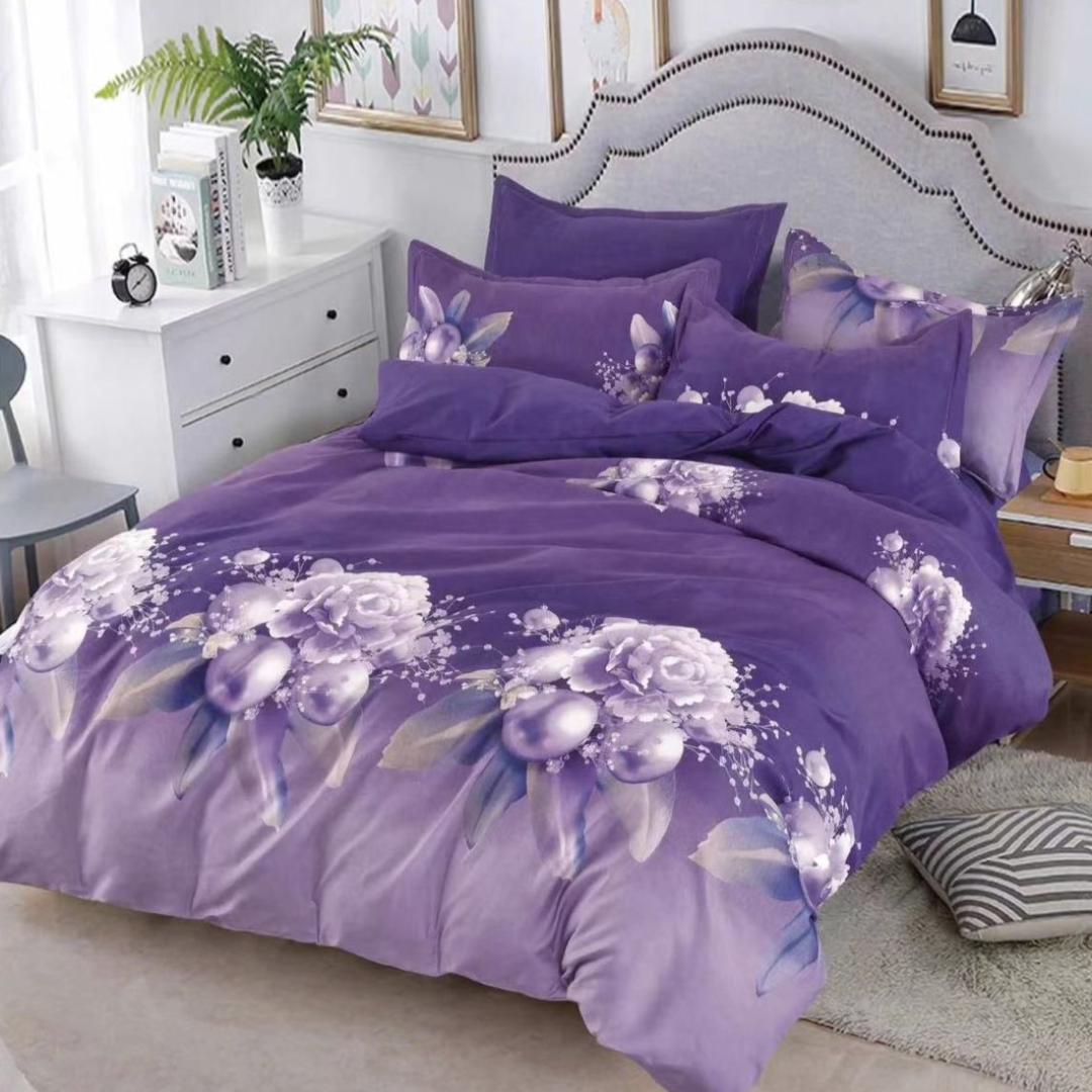 Lenjerie de Pat din Bumbac Finet – 6 Piese | Confort si Caldura Pentru Nopti Linistite | COD 0081-TL