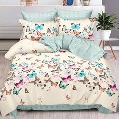 Lenjerie de Pat Bumbac Finet 6 Piese – Confort Premium și Design Modern | COD 0002-SI