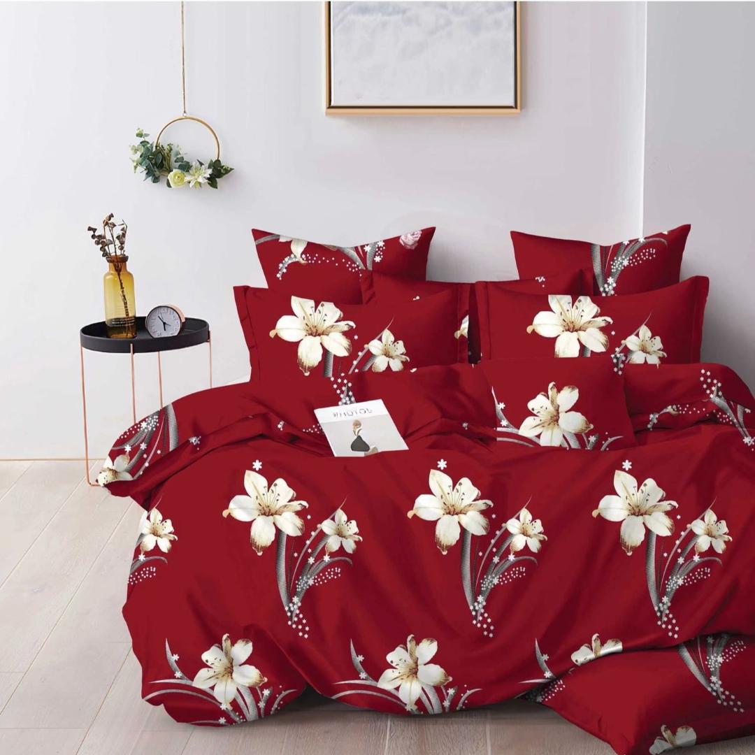 Lenjerie de Pat din Bumbac Finet – 6 Piese | Confort si Caldura Pentru Nopti Linistite | COD 0085-TL