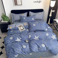 Lenjerie de Pat Bumbac Finet 6 Piese – Confort Premium și Design Modern | COD 0148-SI