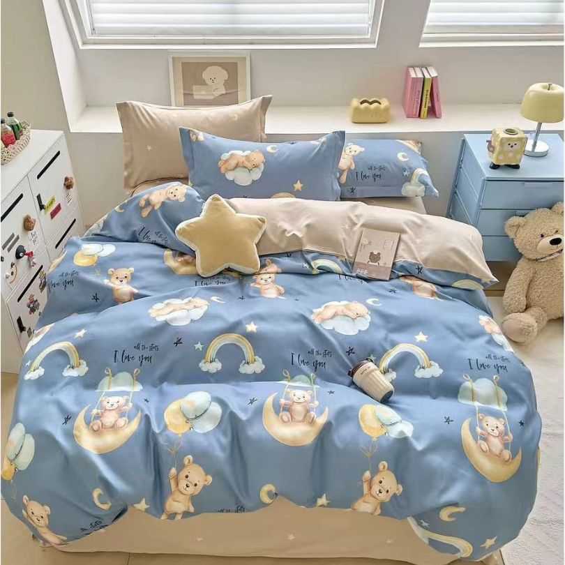 Lenjerie de Pat Bumbac Finet 6 Piese – Confort Premium și Design Modern | COD 0145-SI