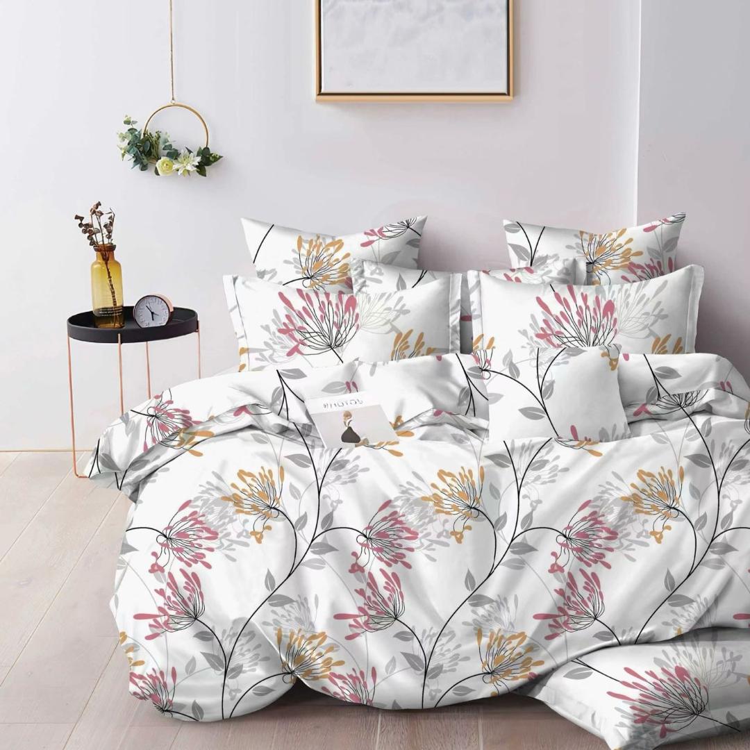 Lenjerie de Pat din Bumbac Finet – 6 Piese | Confort si Caldura Pentru Nopti Linistite | COD 0089-TL