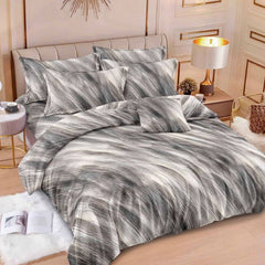 Lenjerie de Pat Bumbac Finet 6 Piese – Confort Premium și Design Modern | COD 0141-SI