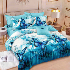 Lenjerie de Pat Bumbac Finet 6 Piese – Confort Premium și Design Modern | COD 0139-SI