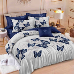Lenjerie de Pat Bumbac Finet 6 Piese – Confort Premium și Design Modern | COD 0138-SI