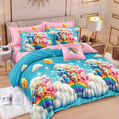 Lenjerie de Pat Bumbac Finet 6 Piese – Confort Premium și Design Modern | COD 0135-SI