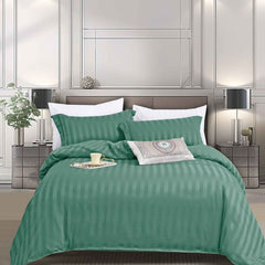 Lenjerie de pat damasc cu elastic pentru o persoană – Set 4 piese | COD 0327-PR