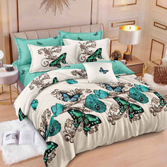 Lenjerie de Pat Bumbac Finet 6 Piese – Confort Premium și Design Modern | COD 0132-SI