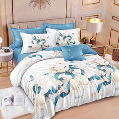 Lenjerie de Pat Bumbac Finet 6 Piese – Confort Premium Și Design Modern | COD 0131-SI