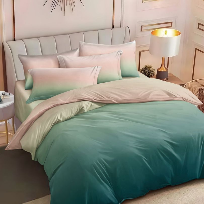 Lenjerie de Pat Bumbac Finet 6 Piese – Confort Premium și Design Modern | COD 0126-SI