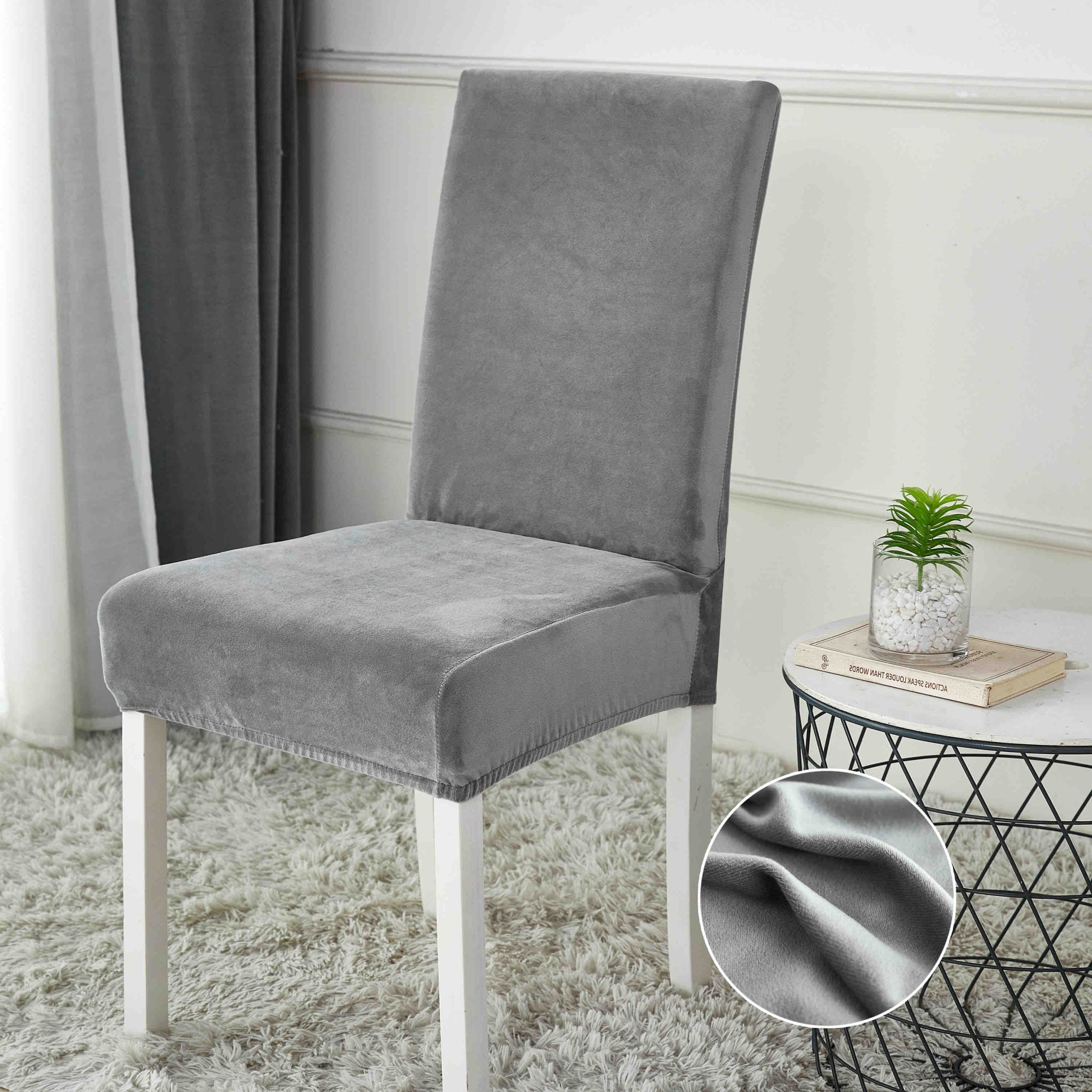 Huse Scaun din Catifea – Set 6 Bucati | COD 1131-J
