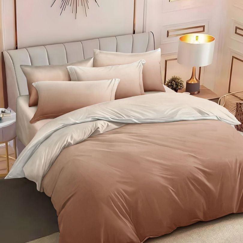 Lenjerie de Pat Bumbac Finet 6 Piese – Confort Premium și Design Modern | COD 0124-SI