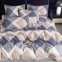 Lenjerie de Pat Bumbac Finet 6 Piese – Confort Premium și Design Modern | COD 0117-SI