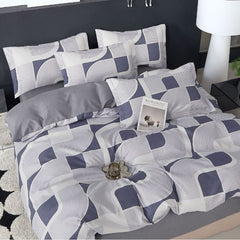 Lenjerie de Pat Bumbac Finet 6 Piese – Confort Premium și Design Modern | COD 0115-SI