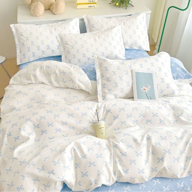 Lenjerie de Pat Bumbac Finet 6 Piese – Confort Premium și Design Modern | COD 0110-SI