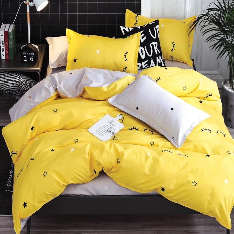 Lenjerie de Pat Bumbac Finet 6 Piese – Confort Premium și Design Modern | COD 0105-SI