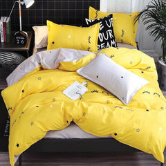 Lenjerie de Pat Bumbac Finet 6 Piese – Confort Premium și Design Modern | COD 0105-SI