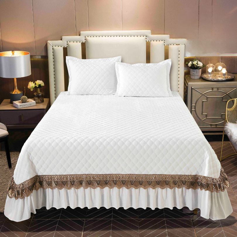 Cuvertura de Pat Catifea 3 Piese – Eleganta si Confort pentru Dormitorul Tau | COD 0874-J