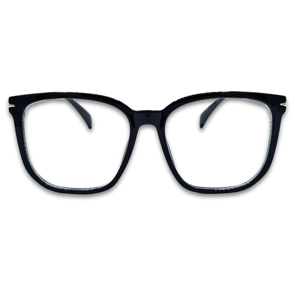 Ochelari Matteo Ferari, unisex, lentile transparente, rama neagra