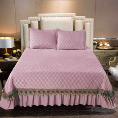 Cuvertura de Pat Catifea 3 Piese – Eleganta si Confort pentru Dormitorul Tau | COD 0884-J