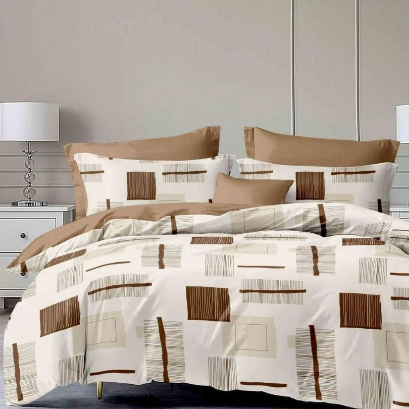 Lenjerie de Pat Bumbac Finet – 6 Piese | Confort si Eleganta pentru Somnul Tau | COD 0290-CF