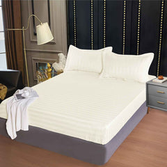 Husa de Pat Damasc cu Elastic – 3 Piese pentru un Somn Confortabil | COD 0309-PR