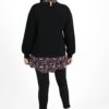 Bluza dama marimi mari cu flori 1438-23