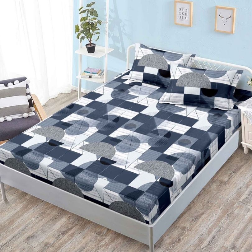 Husa de pat finet cu elastic 3 piese – confort si protectie pentru saltea | COD 0383-PR