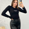 Bluza dama bumbac cu text OlaVoga 1604