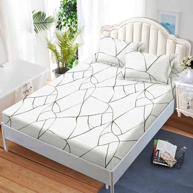 Husa de pat finet cu elastic 3 piese – confort si protectie pentru saltea | COD 0379-PR