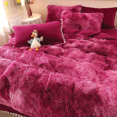 Lenjerie de Pat Cocolino Fluffy – Set 6 Piese pentru Răsfăț și Căldură în Sezonul Rece | COD 0904-J
