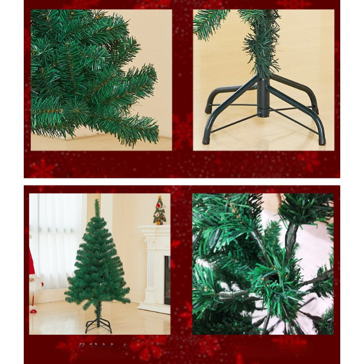 Brad de Craciun artificial cu suport inclus Flippy, 210 cm, 800 ramuri/varfuri, material plastic, suport clasic, fara iluminare, utilizat pentru interior/exterior, verde