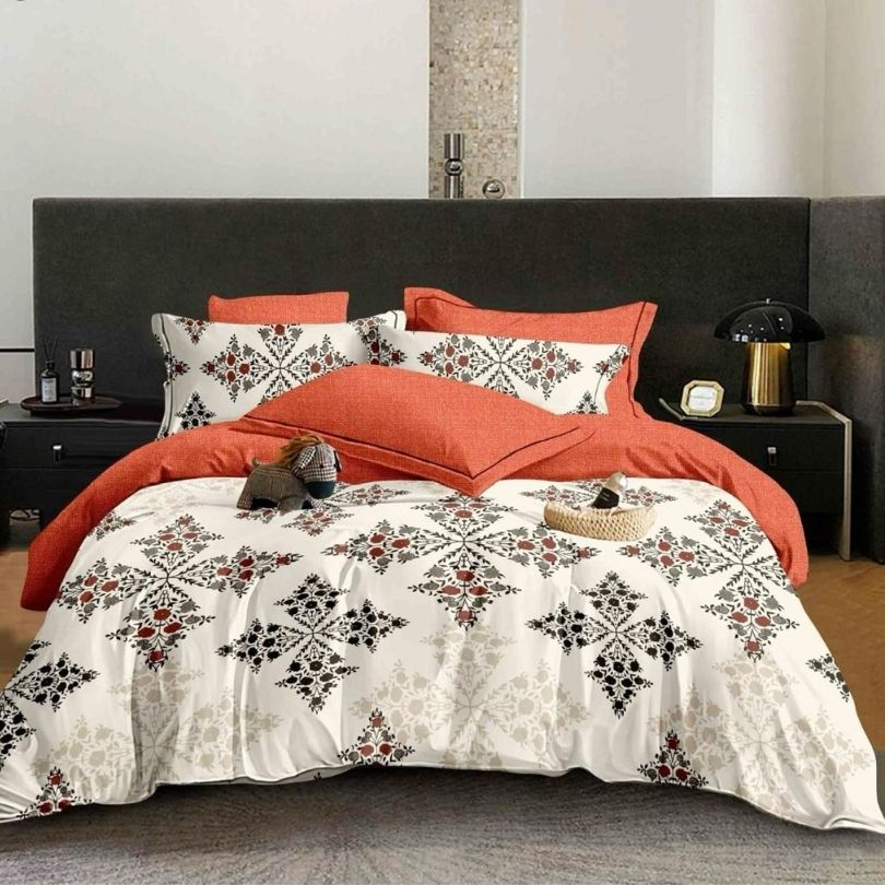 Lenjerie de Pat Bumbac Finet – 6 Piese | Confort si Eleganta pentru Somnul Tau | COD 0327-CF
