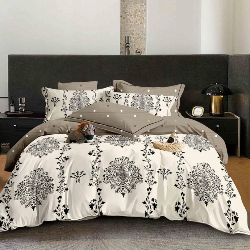 Lenjerie de Pat Bumbac Finet – 6 Piese | Confort si Eleganta pentru Somnul Tau | COD 0324-CF