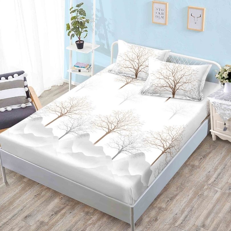 Husa de pat finet cu elastic 3 piese – confort si protectie pentru saltea | COD 0372-PR