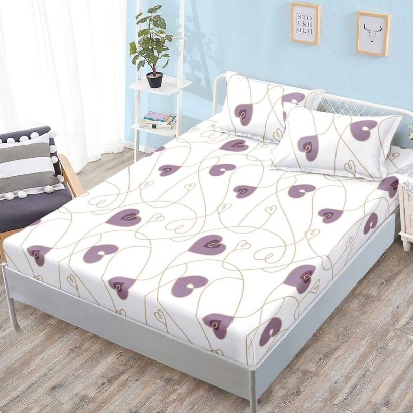 Husa de pat finet cu elastic 3 piese – confort si protectie pentru saltea | COD 0371-PR